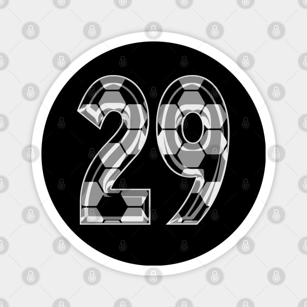 Soccer Number 29 Soccer Jersey #29 Soccer Mom Player Fan Magnet by TeeCreations